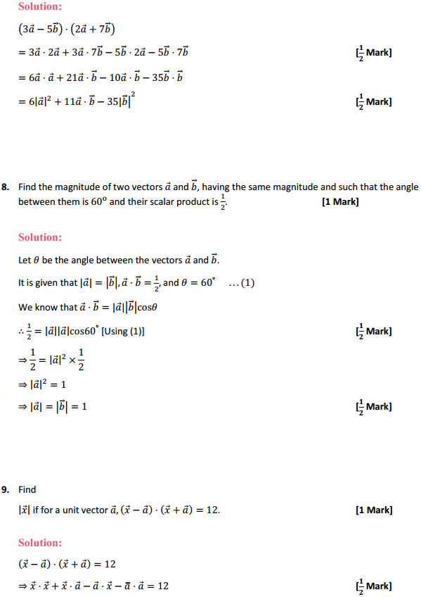 HBSE 12th Class Maths Solutions Chapter 10 Vector Algebra Ex 10.3 5
