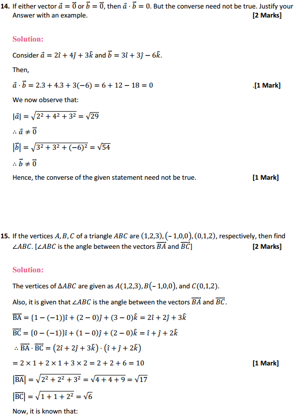 HBSE 12th Class Maths Solutions Chapter 10 Vector Algebra Ex 10.3 8