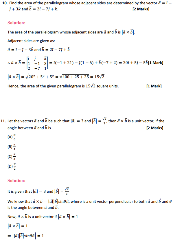 HBSE 12th Class Maths Solutions Chapter 10 Vector Algebra Ex 10.4 7