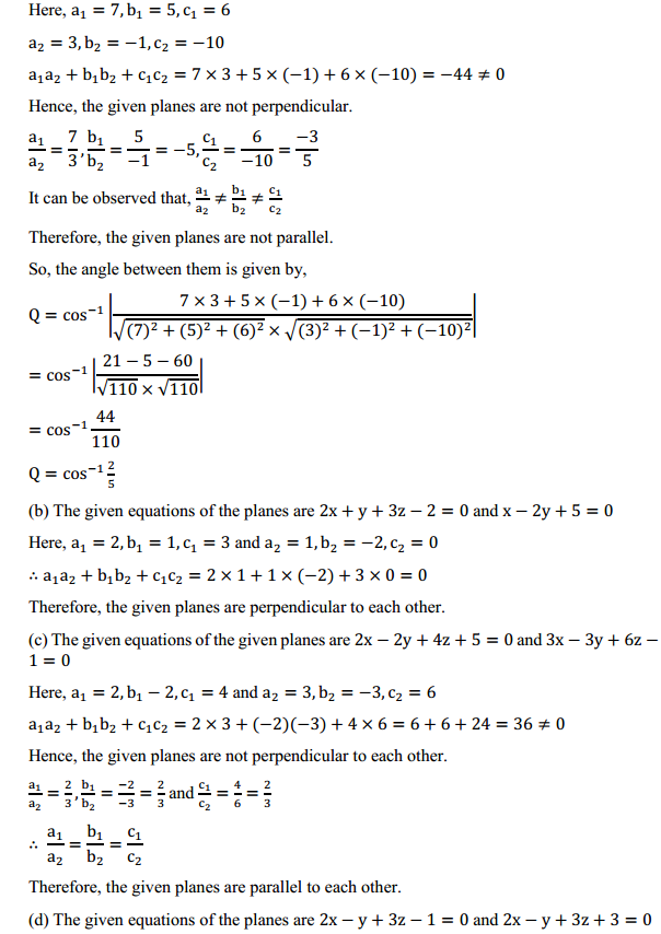 HBSE 12th Class Maths Solutions Chapter 11 Three Dimensional Geometry Ex 11.3 15