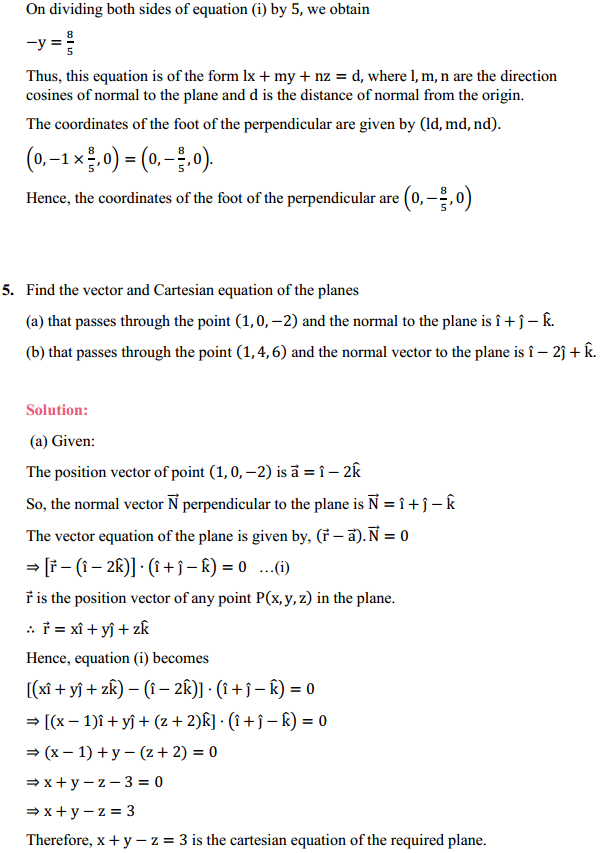 HBSE 12th Class Maths Solutions Chapter 11 Three Dimensional Geometry Ex 11.3 7