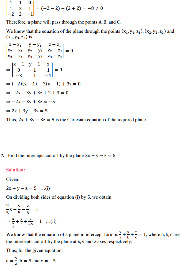 HBSE 12th Class Maths Solutions Chapter 11 Three Dimensional Geometry Ex 11.3 9