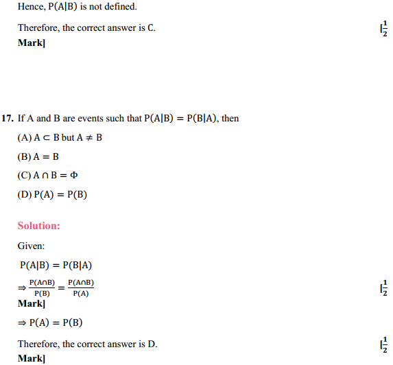 HBSE 12th Class Maths Solutions Chapter 13 Probability Ex 13.1 21