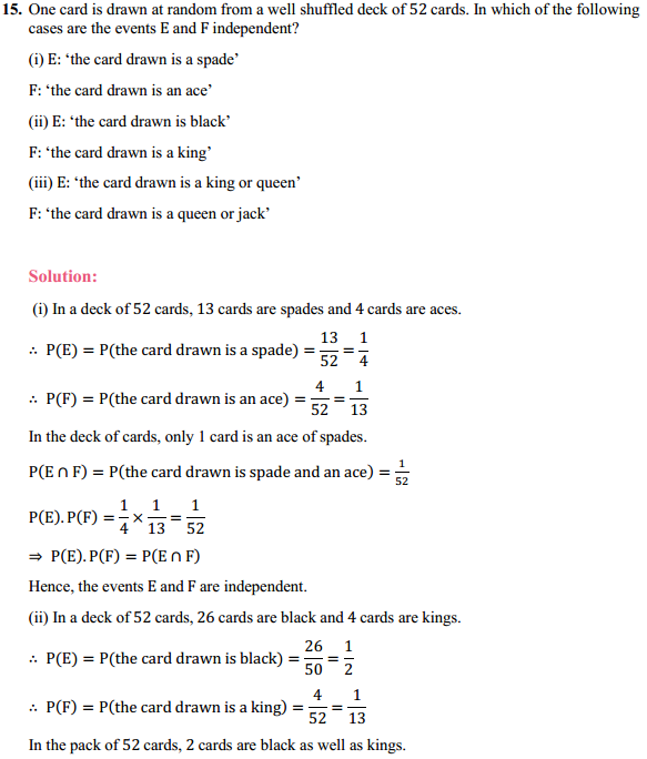HBSE 12th Class Maths Solutions Chapter 13 Probability Ex 13.2 19