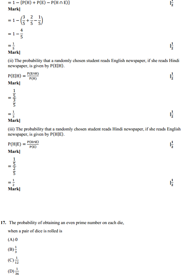 HBSE 12th Class Maths Solutions Chapter 13 Probability Ex 13.2 22