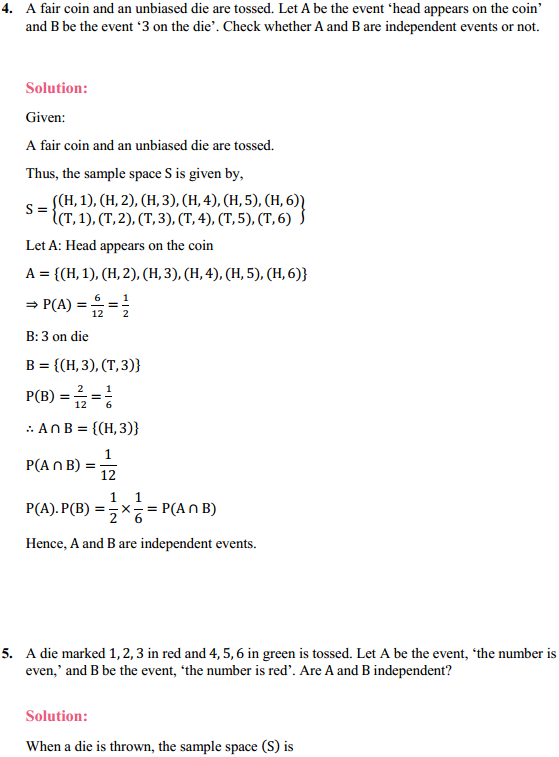 HBSE 12th Class Maths Solutions Chapter 13 Probability Ex 13.2 5