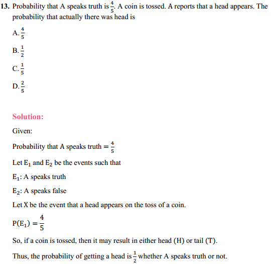 HBSE 12th Class Maths Solutions Chapter 13 Probability Ex 13.3 17