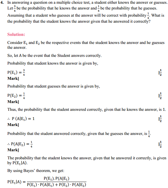 HBSE 12th Class Maths Solutions Chapter 13 Probability Ex 13.3 5