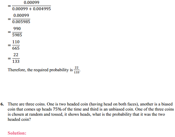 HBSE 12th Class Maths Solutions Chapter 13 Probability Ex 13.3 8