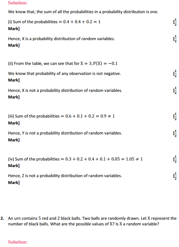 HBSE 12th Class Maths Solutions Chapter 13 Probability Ex 13.4 2