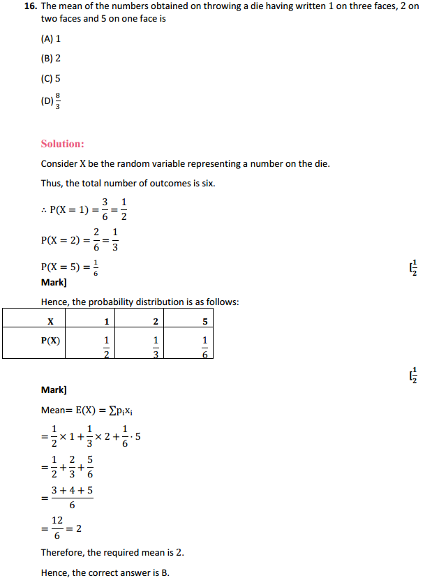 HBSE 12th Class Maths Solutions Chapter 13 Probability Ex 13.4 30