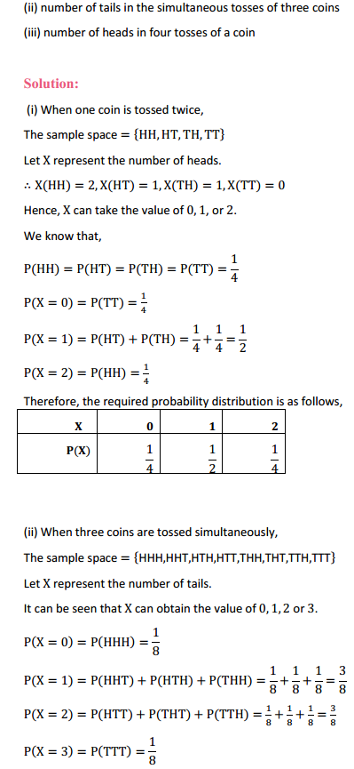 HBSE 12th Class Maths Solutions Chapter 13 Probability Ex 13.4 6