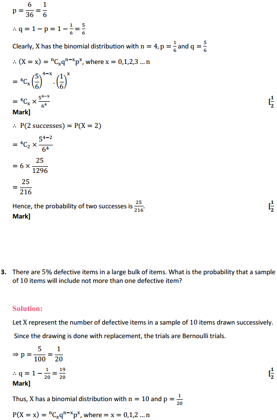 HBSE 12th Class Maths Solutions Chapter 13 Probability Ex 13.5 3
