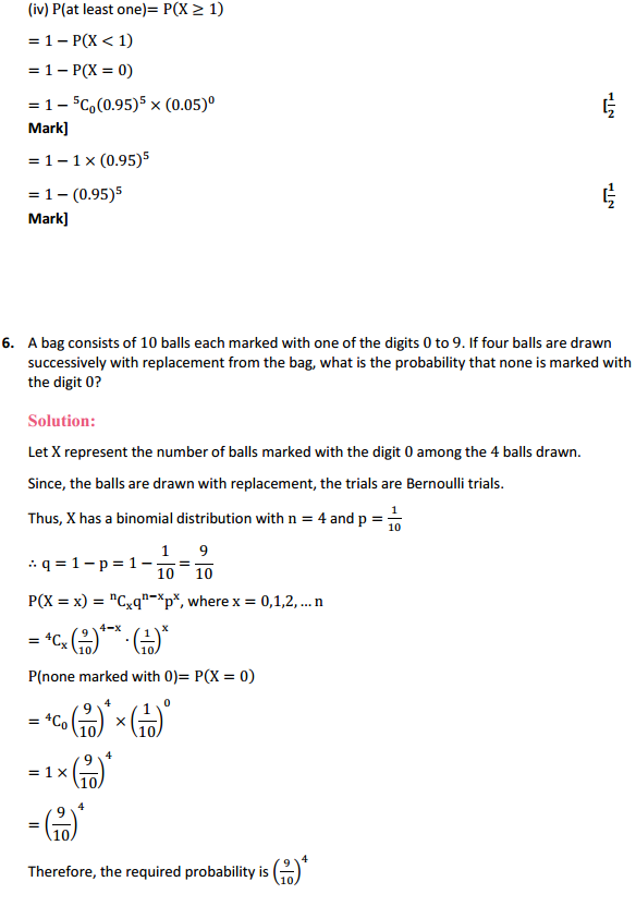 HBSE 12th Class Maths Solutions Chapter 13 Probability Ex 13.5 7