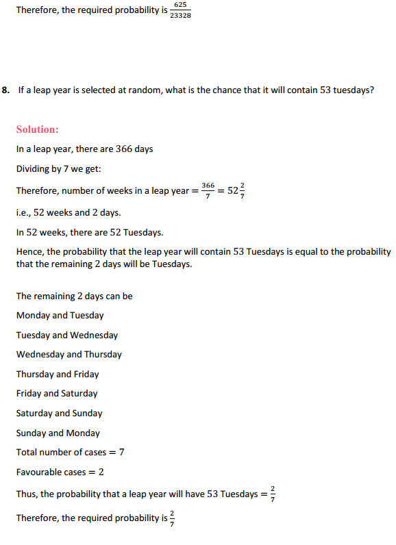 HBSE 12th Class Maths Solutions Chapter 13 Probability Miscellaneous Exercise 9