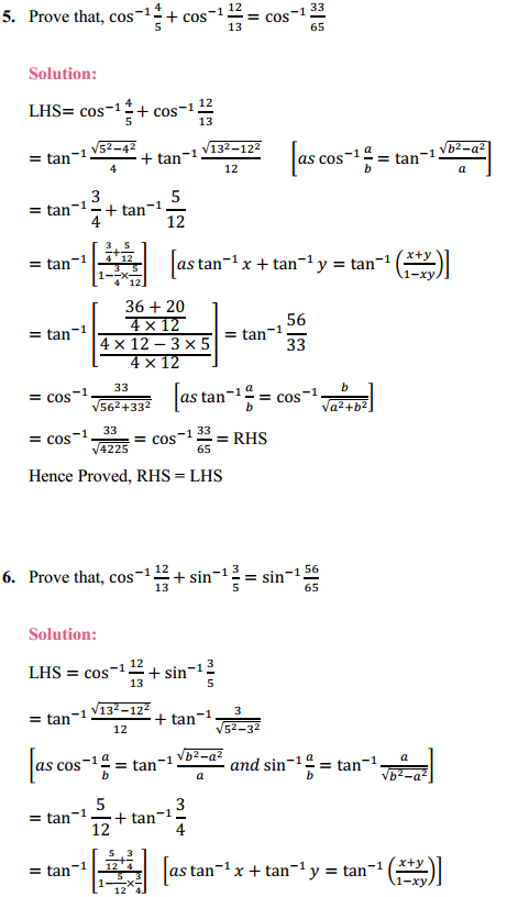 HBSE 12th Class Maths Solutions Chapter 2 Inverse Trigonometric Functions Miscellaneous Exercise 3
