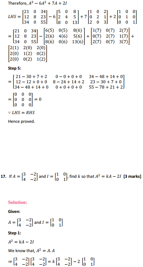 HBSE 12th Class Maths Solutions Chapter 3 Matrices Ex 3.2 22