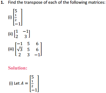HBSE 12th Class Maths Solutions Chapter 3 Matrices Ex 3.3 1