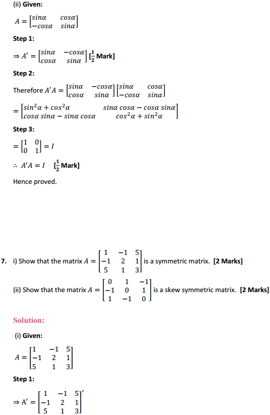 HBSE 12th Class Maths Solutions Chapter 3 Matrices Ex 3.3 10
