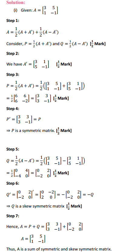 HBSE 12th Class Maths Solutions Chapter 3 Matrices Ex 3.3 14