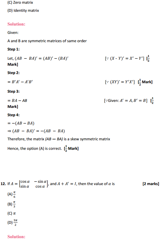 HBSE 12th Class Maths Solutions Chapter 3 Matrices Ex 3.3 19