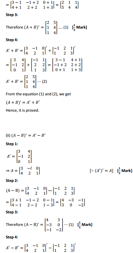 HBSE 12th Class Maths Solutions Chapter 3 Matrices Ex 3.3 5