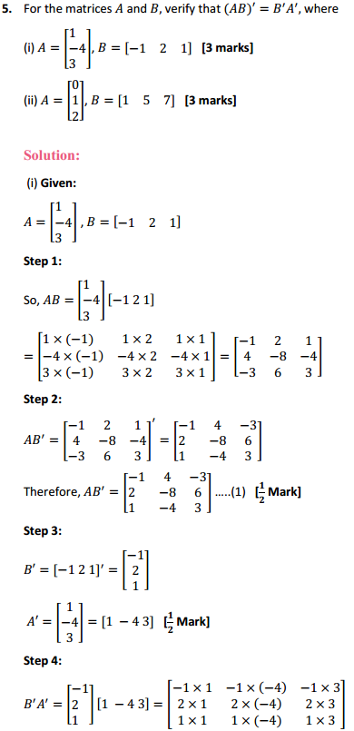 HBSE 12th Class Maths Solutions Chapter 3 Matrices Ex 3.3 7
