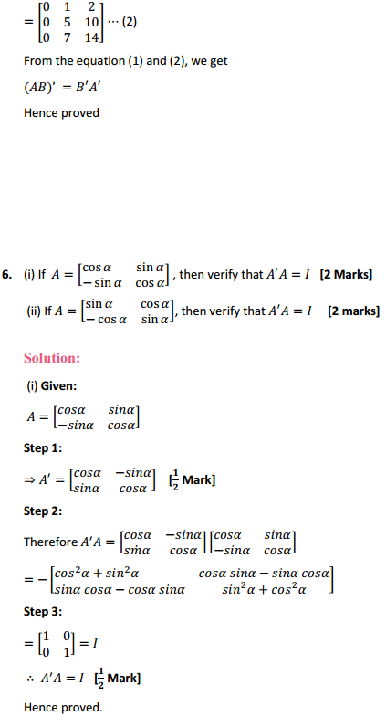 HBSE 12th Class Maths Solutions Chapter 3 Matrices Ex 3.3 9