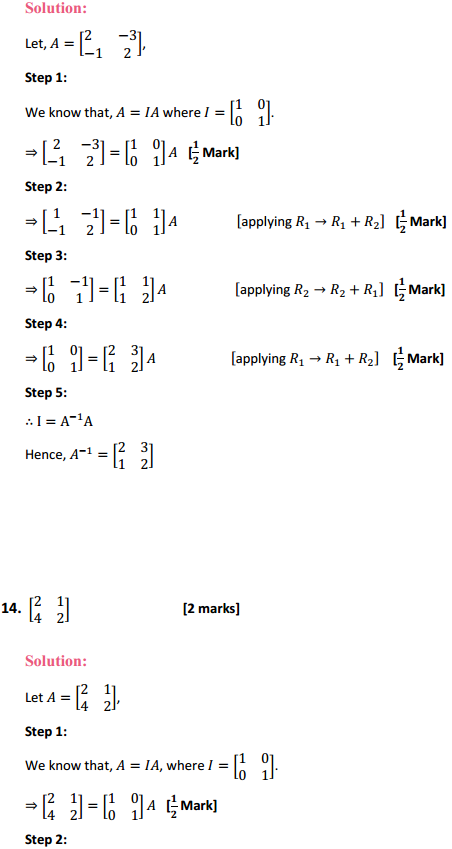 HBSE 12th Class Maths Solutions Chapter 3 Matrices Ex 3.4 11