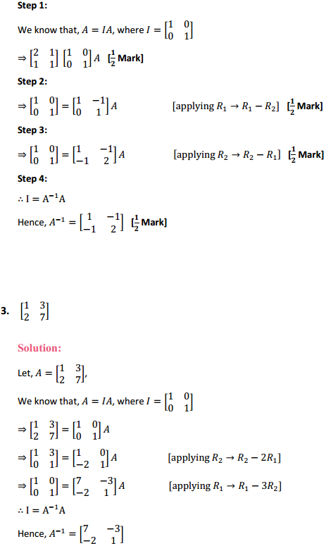 HBSE 12th Class Maths Solutions Chapter 3 Matrices Ex 3.4 3