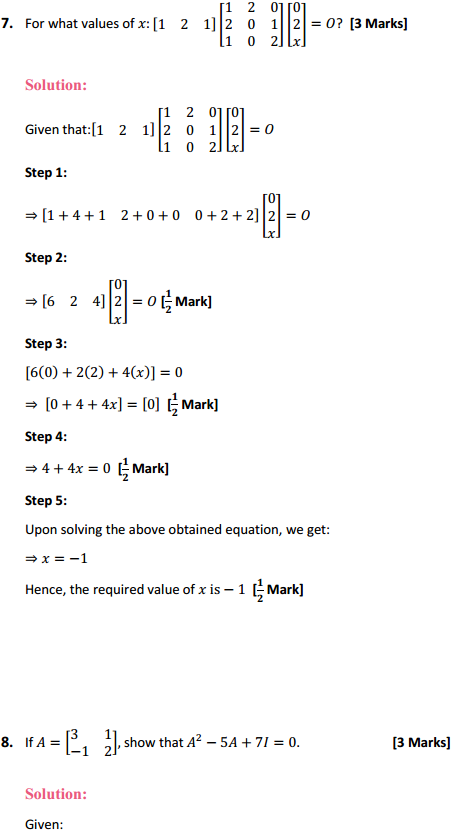 HBSE 12th Class Maths Solutions Chapter 3 Matrices Miscellaneous Exercise 9