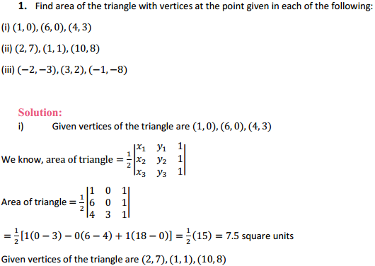 HBSE 12th Class Maths Solutions Chapter 4 Determinants Ex 4.3 1