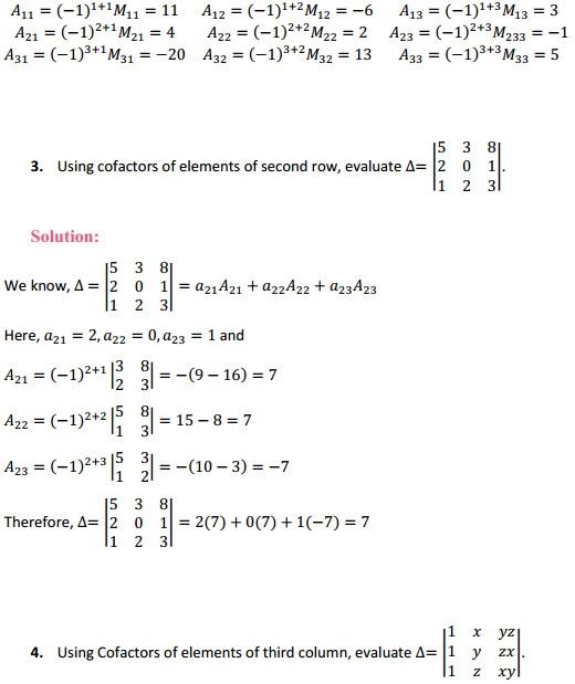 HBSE 12th Class Maths Solutions Chapter 4 Determinants Ex 4.4 5