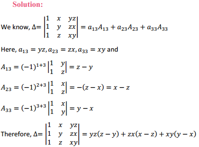 HBSE 12th Class Maths Solutions Chapter 4 Determinants Ex 4.4 6
