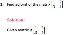 HBSE 12th Class Maths Solutions Chapter 4 Determinants Ex 4.5 1
