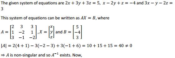 HBSE 12th Class Maths Solutions Chapter 4 Determinants Ex 4.6 12