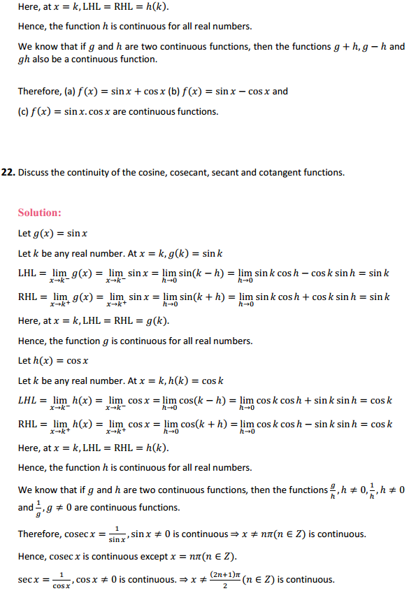 HBSE 12th Class Maths Solutions Chapter 5 Continuity and Differentiability Ex 5.1 24