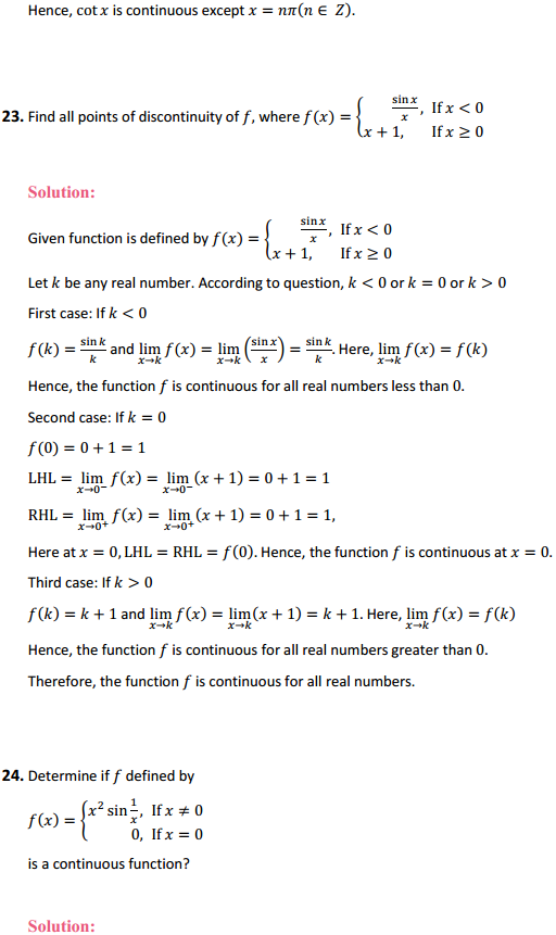 HBSE 12th Class Maths Solutions Chapter 5 Continuity and Differentiability Ex 5.1 26