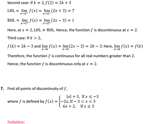HBSE 12th Class Maths Solutions Chapter 5 Continuity and Differentiability Ex 5.1 7