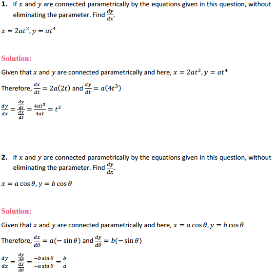 HBSE 12th Class Maths Solutions Chapter 5 Continuity and Differentiability Ex 5.6 1