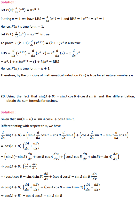 HBSE 12th Class Maths Solutions Chapter 5 Continuity and Differentiability Miscellaneous Exercise 17