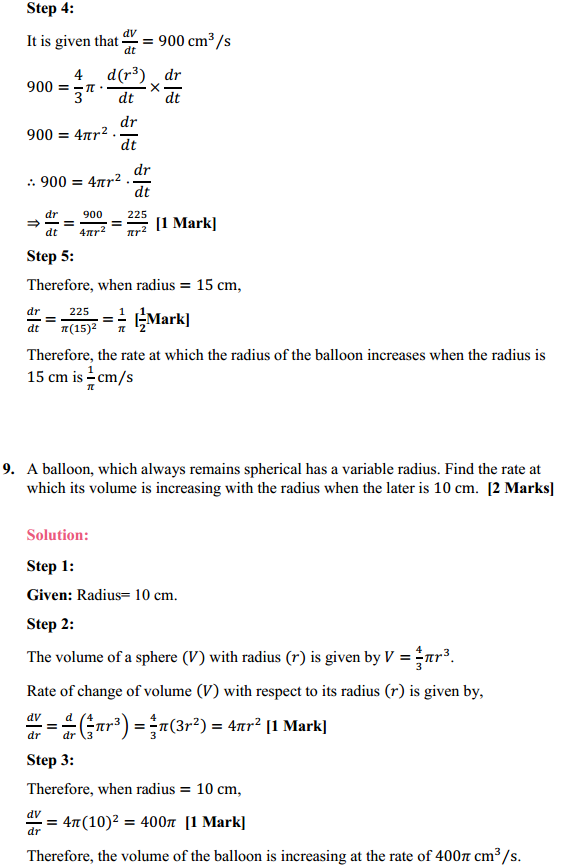 HBSE 12th Class Maths Solutions Chapter 6 Application of Derivatives Ex 6.1 11