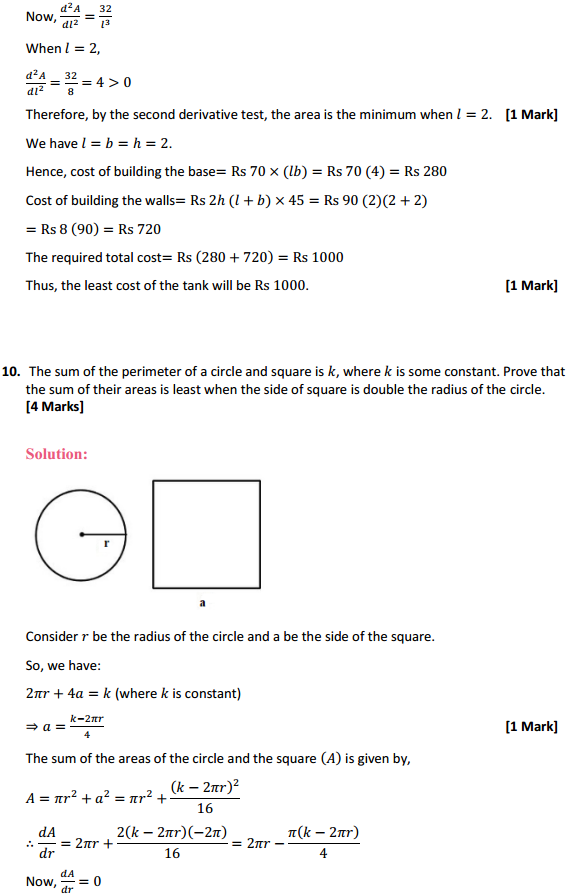 HBSE 12th Class Maths Solutions Chapter 6 Application of Derivatives Miscellaneous Exercise 19