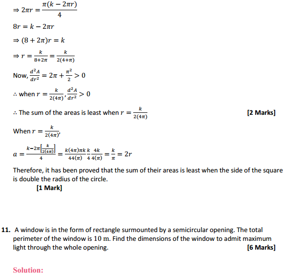 HBSE 12th Class Maths Solutions Chapter 6 Application of Derivatives Miscellaneous Exercise 20
