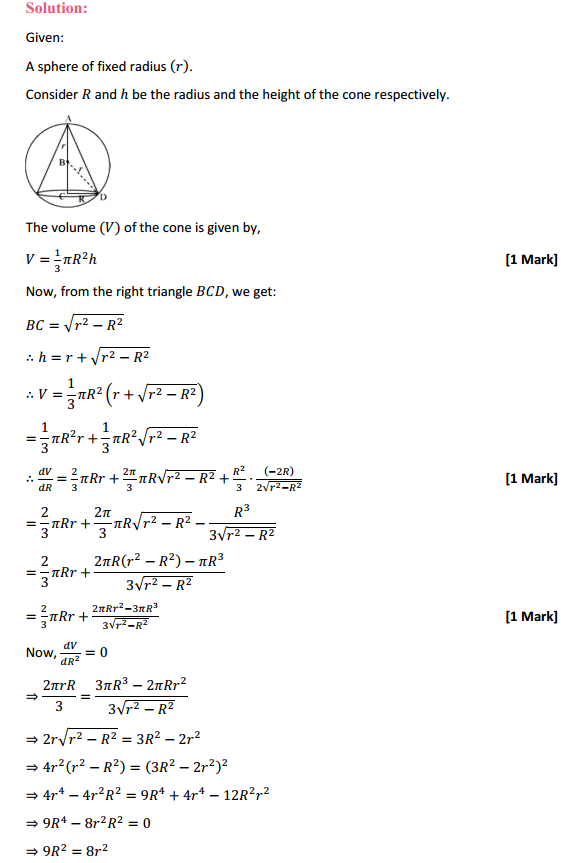 HBSE 12th Class Maths Solutions Chapter 6 Application of Derivatives Miscellaneous Exercise 29