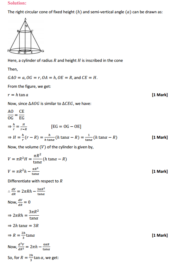 HBSE 12th Class Maths Solutions Chapter 6 Application of Derivatives Miscellaneous Exercise 36