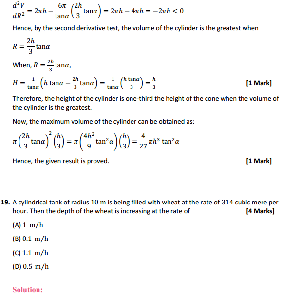 HBSE 12th Class Maths Solutions Chapter 6 Application of Derivatives Miscellaneous Exercise 37