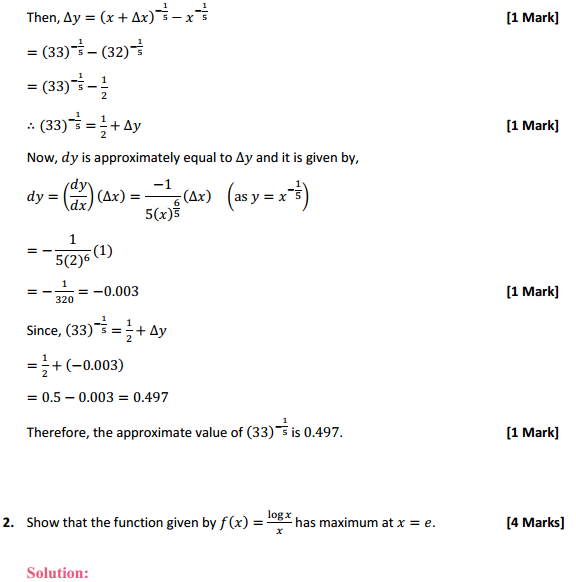 HBSE 12th Class Maths Solutions Chapter 6 Application of Derivatives Miscellaneous Exercise 4