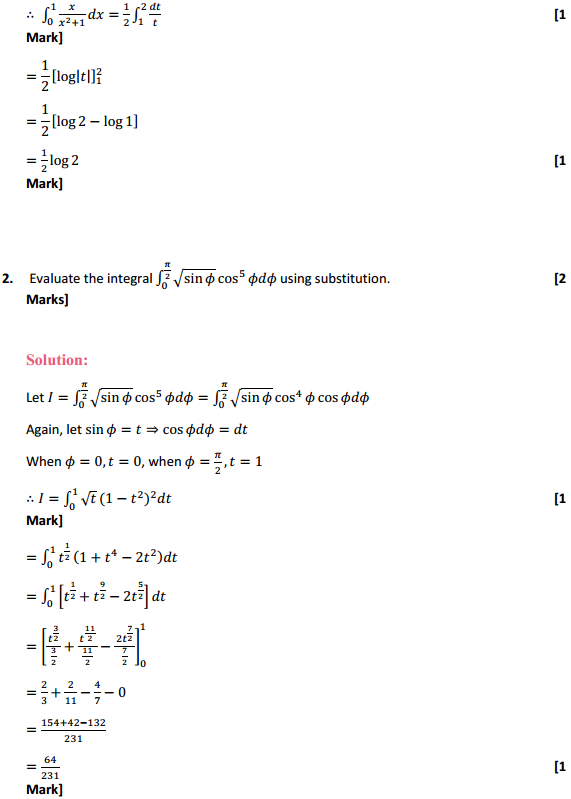 HBSE 12th Class Maths Solutions Chapter 7 Integrals Ex 7.10 2