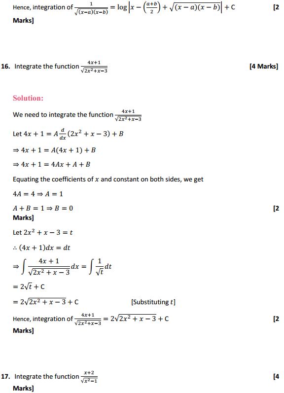 HBSE 12th Class Maths Solutions Chapter 7 Integrals Ex 7.4 12